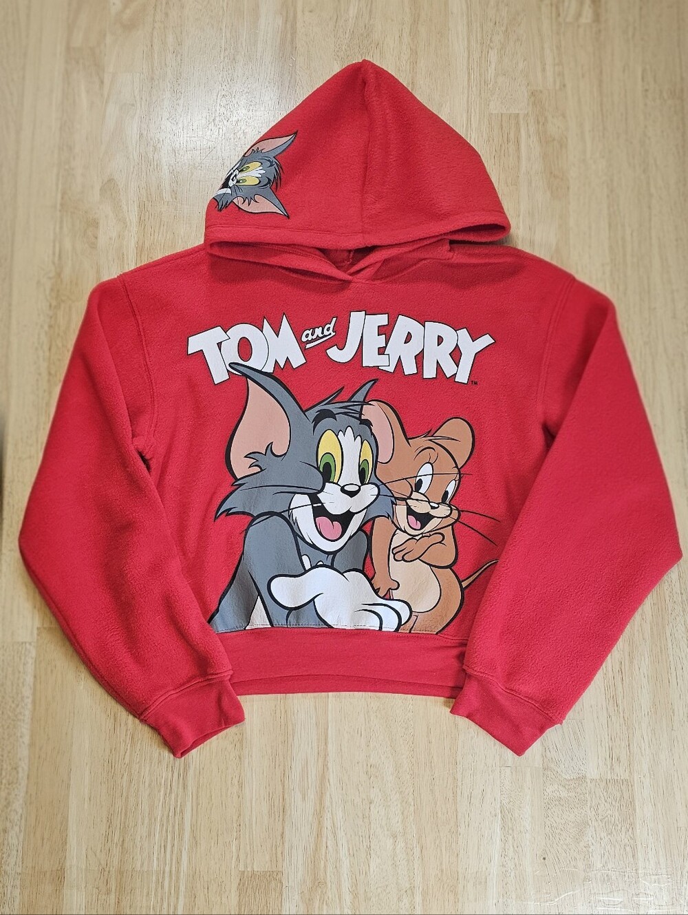 Tom and Jerry Cartoon Crop Hoodie